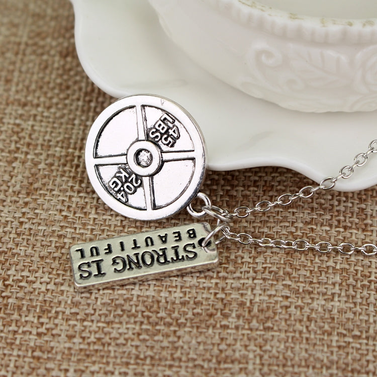 Sport Barbell Dumbbell Pendant Jewelry Lover Friend Bodybuilding Necklaces for Men Women, N255, N251, N250, N253, N371, N252, N254