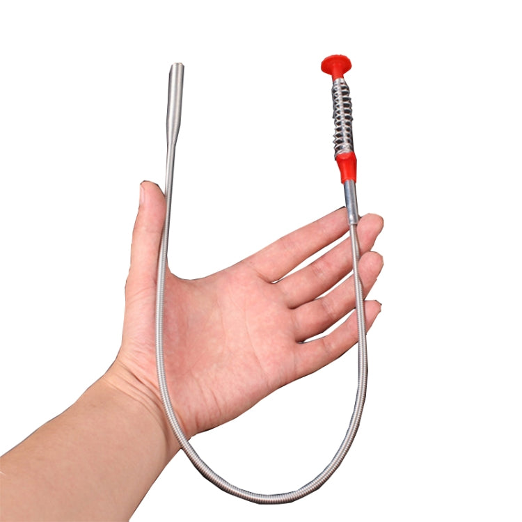 Metal Wire Brush Hand Kitchen Sink Cleaning Hook Sewer Dredging Device, 60cm
