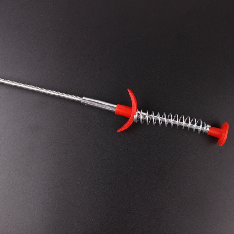 Metal Wire Brush Hand Kitchen Sink Cleaning Hook Sewer Dredging Device, 60cm