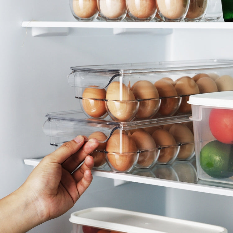 Kitchen Refrigerator Storage Box Compartment with Lid Egg Storage Box, 12 Grid, 14 Grid, 21 Grid