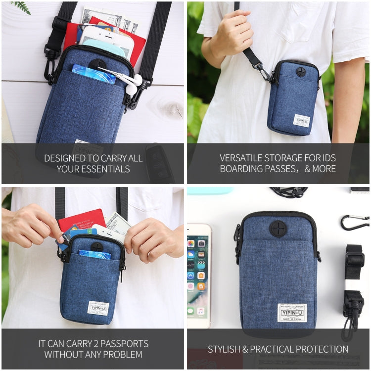YIPINU Multifunctional Hanging Neck Mini Waterproof Mobile Phone Storage Bag