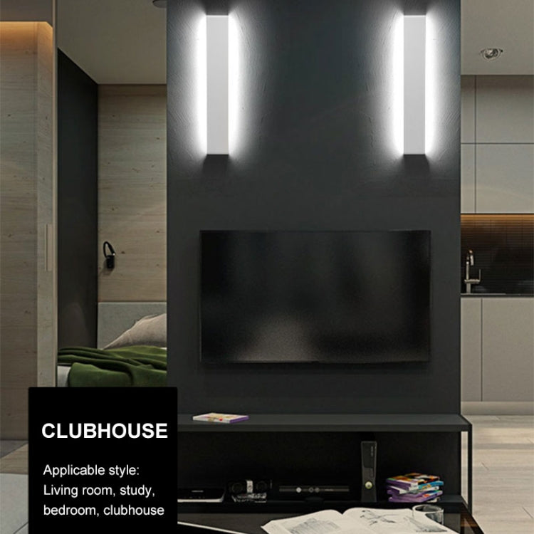 Modern Minimalist Living room Hallway Stairs Sconce LED Wall Lamp Creative Decoration Lighting, Black-15cm 6W, Black-30cm 12W, Black-48cm 18W, Black-58cm  24W, Silver-15cm 6W, Silver-30cm 12W, Silver-48cm 18W, Silver-58cm 24W
