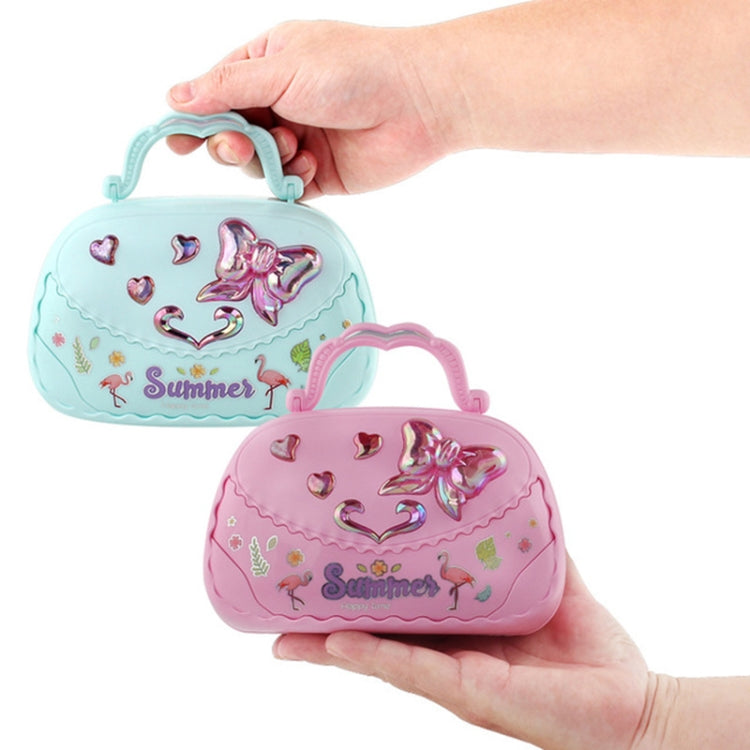 Creative Ballet Girl Handbag Design Music Jewelry Box, Pink, Green