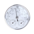 THB9392 Wall Hanging Household Weather Station Barometer Thermometer Hygrometer, THB9392 128mm Silver