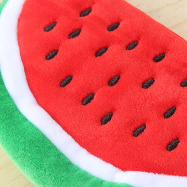 Cute Watermelon Shape Plush Pencil Bag, Watermelon Shape Pencil Bag