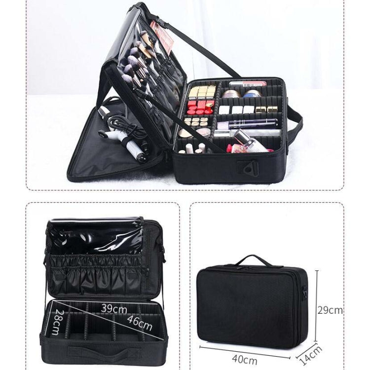 Makeup Bag Embroidery Manicure Portable Clapboard Toolbox, Large