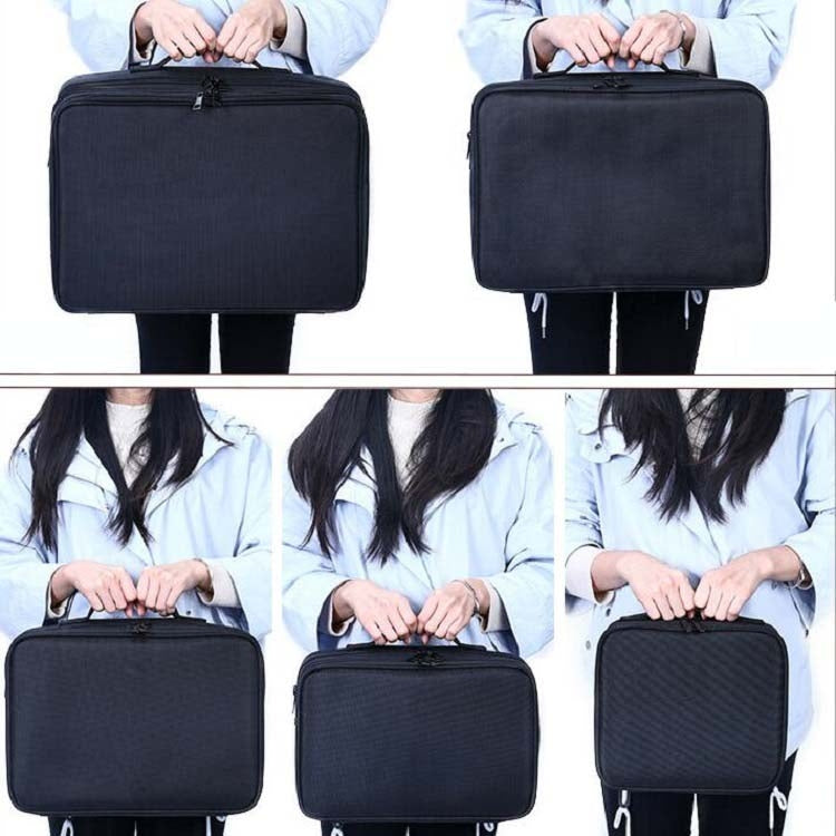 Makeup Bag Embroidery Manicure Portable Clapboard Toolbox, Large