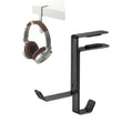 Headphone Stand Desktop Headset Hook Metal Bag Hanger, Black, White