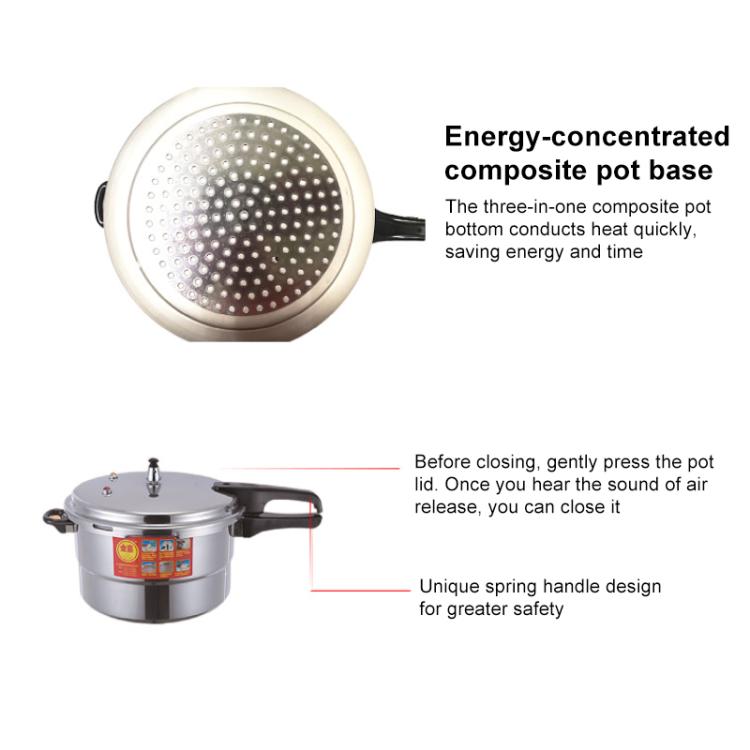 Household Aluminum Pressure Cooker Electric Pressure Cooker Gas Induction Cooker, 18cm Single Use Bottom, 20cm Single Use Bottom, 22cm Single Use Bottom, 24cm Single Use Bottom