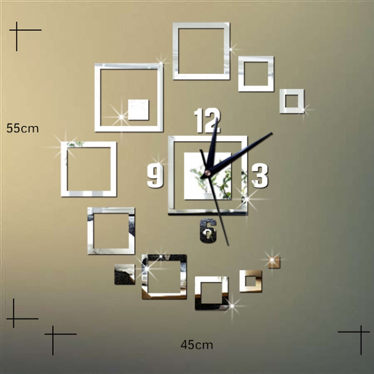 Wall Clocks Mirror 3D Stereo Acrylic Living Room Bedroom Decoration Wall Clock Fashion DIY Creative Wall Clock