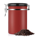 Coffee Container Stainless Steel Tea Storage Chests Black Kitchen Sotrage Canister Coffee Tea Caddies Teaware