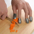 4 PCS / Set Adjustable Stainless Steel Finger Hand Guard Finger Protector Knife Slice Chop Safe Cooking Tools, 4 PCS / Set Finger Protector