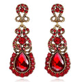 Classic Drop Earrings Exaggerated Atmospheric Alloy Stud Earrings, Red