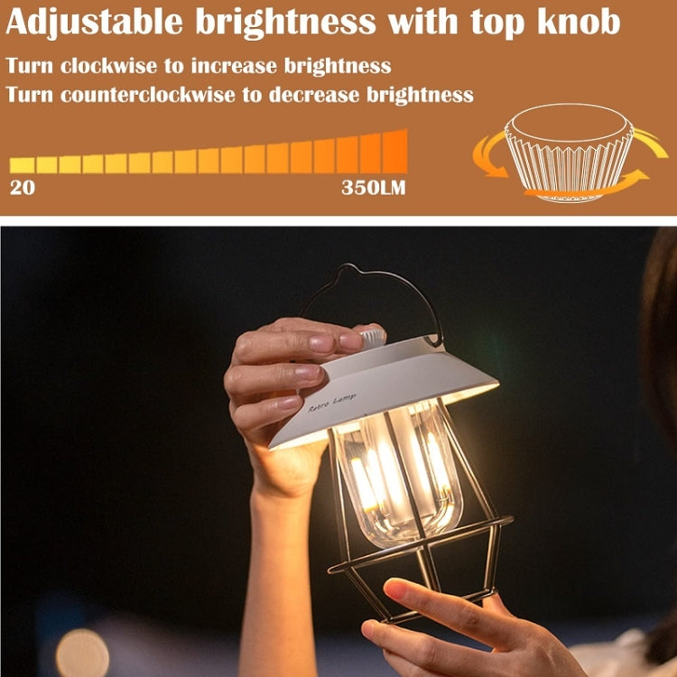 Outdoor Hanging Camping Lights Tent Lighting Atmosphere Lights, Handle Black, Handle White