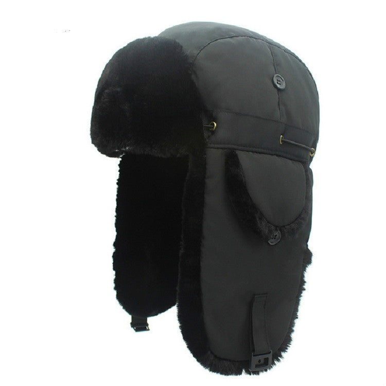 Winter Outdoor Padded Adjustable Head Circumference Ski Hat Warm Ear Protected Cap Flight Hats, Black Black Fur, Black Brown Fur, Dark Blue Black Fur, Dark Blue Brown Fur, Gray Black Fur, Gray Brown Fur, Army Green Black Fur, Army Green Brown Fur      ...