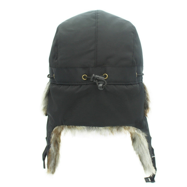 Winter Outdoor Padded Adjustable Head Circumference Ski Hat Warm Ear Protected Cap Flight Hats, Black Black Fur, Black Brown Fur, Dark Blue Black Fur, Dark Blue Brown Fur, Gray Black Fur, Gray Brown Fur, Army Green Black Fur, Army Green Brown Fur      ...
