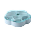 Flower-shaped Transparent Wedding Candy Snack Dried Fruit Storage Box, Single Layer, Double Layer