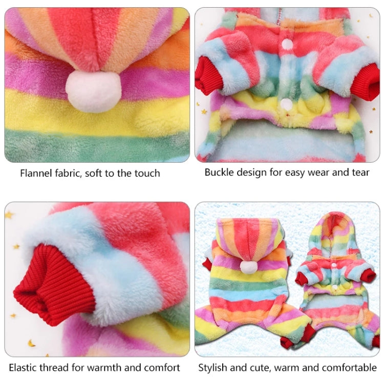 Dog Pajamas Fleece Jumpsuit Autumn Winter Dog Clothes Four legs Warm Pet Clothes, XS, S, M, L, XL, XXL