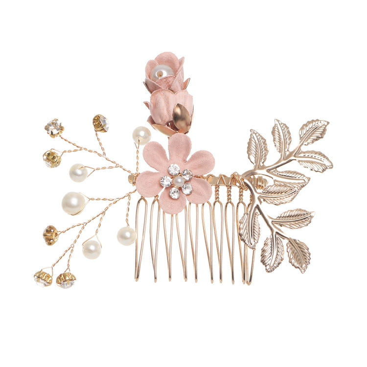 Fashion Flower Hair Combs Headdress Prom Bridal Wedding Hair Accessories Gold Leaves Hair Jewelry Hair Pins, Blue 1 flower, Blue 2 flower, Blue hair comb, Blue big size, Pink 1 flower, Pink 2 flower, Pink hair comb, Pink big zise, Purple 1 flower      ...