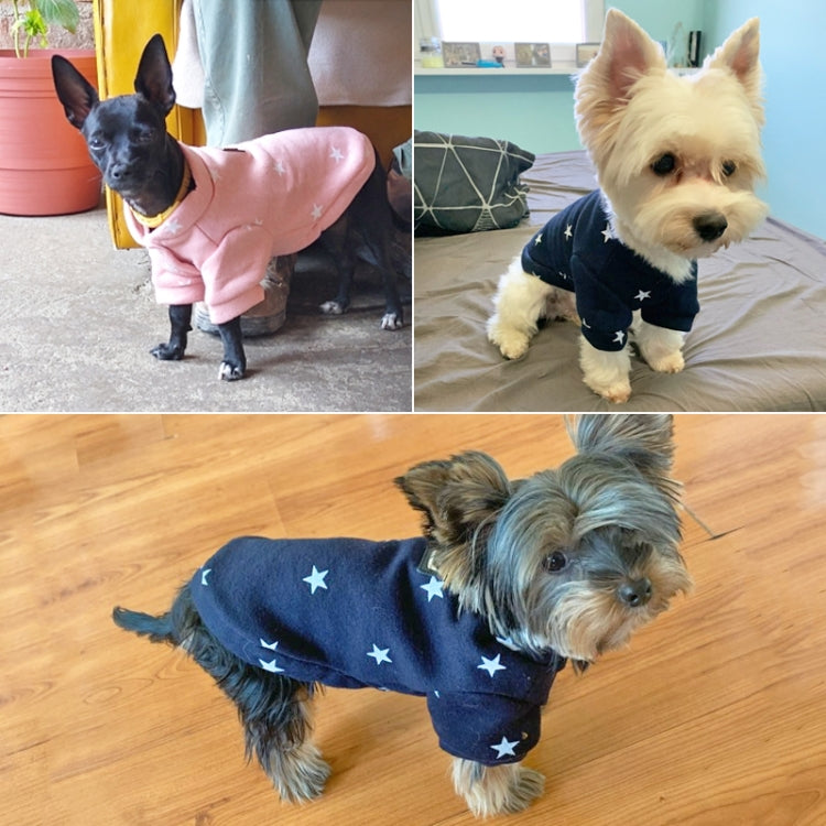 Pet Fall and Winter Five-pointed Star Pattern Sweater Pet Warm Clothes, S, M, L, XL, XXL