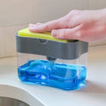 Press Soap Dispenser Kitchen Detergent Wash Presser, Gray, Silver