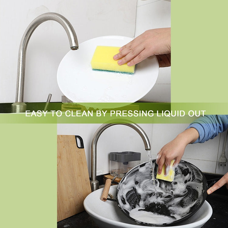 Press Soap Dispenser Kitchen Detergent Wash Presser, Gray, Silver