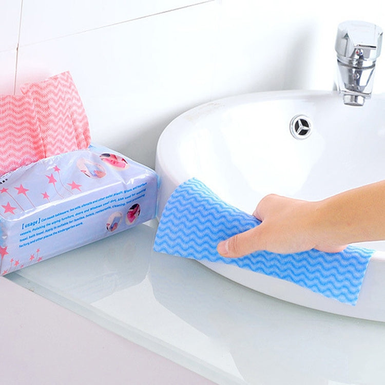 80 Sheet Pull-type Environmental Protection Disposable Non-woven DishCloth, Non-woven DishCloth(Red), Non-woven DishCloth(Blue), Non-woven DishCloth(Green), Non-woven DishCloth(Beige)