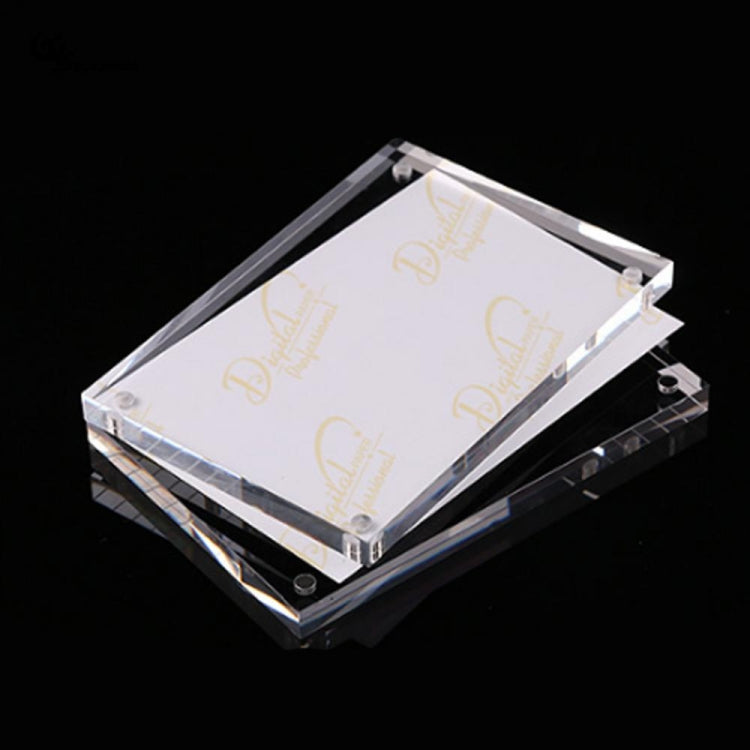 Magnetic Acrylic Transparent Rectangle Photo Frame Creative Birthday Photo Frame, 55x82mm, 60x90mm, 75x105mm, 89x128mm, 102x153mm, 128x178mm, 150x210mm, 254x203mm, 210x297mm