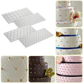 2 Sets DIY Cake Mold Wexture Fondant Printing Mold, Plaid pattern, Roll rattan