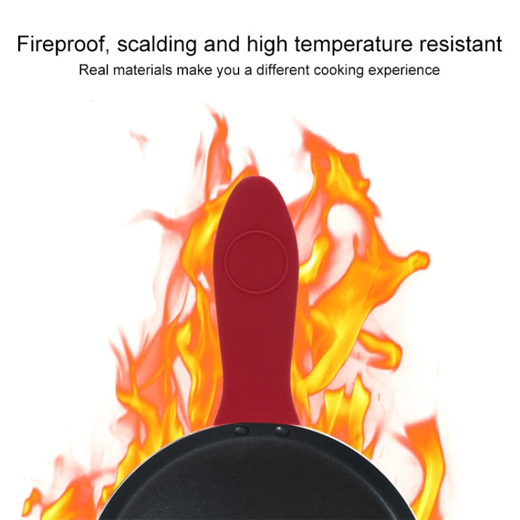 Silicone Pot Holder Handle Anti Slip Cover for Kitchen Thick Soft Pot Handle