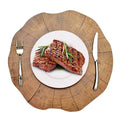 2 PCS Wood Placement Table Mats Tableware Pad Lotus Shape Tea Cup Bowl Decoration, Table Mats 1