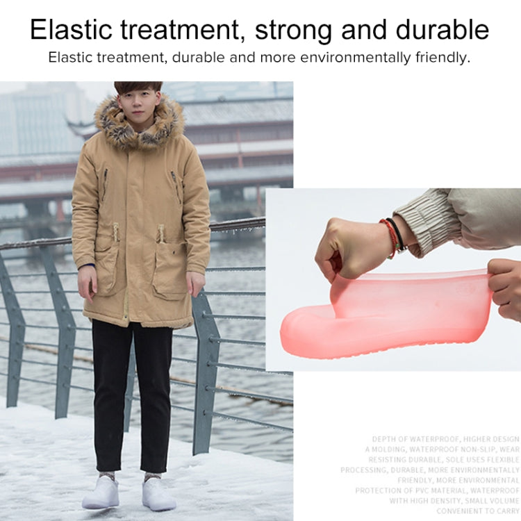 Portable Rain Boots Non-Slip Reusable Waterproof PVC Shoes Covers, 31, 32, 33, 34, 35, 36, 37, 38, 39, 40, 41, 42, 43, 44, 45, 46