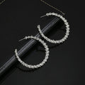 Vintage Round Fashion Earrings Female Jewellery, gold, white