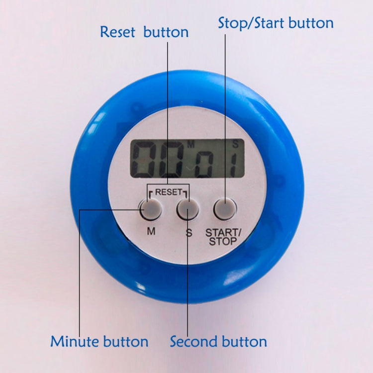 Round Magnetic Digital Countdown Timer Alarm Stand Kitchen Timer Cooking Alarm Clock, Round Digital Countdown Timer, Digital Timer, Round Timer