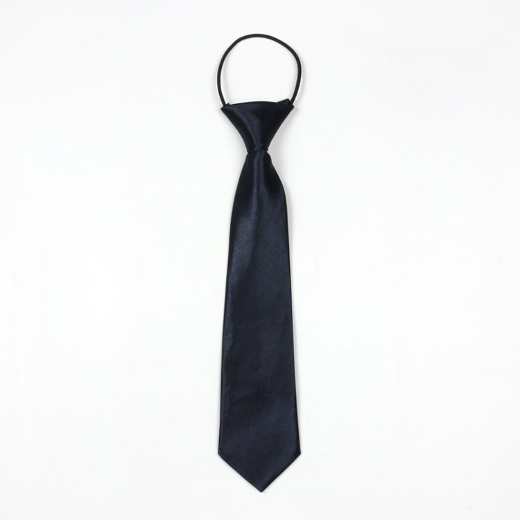 Solid Color Casual Rubber Band Lazy Tie for Children, White, Black, Orange, Wine red, Pink, Blue, Rose Red, Fluorescent Green, Dark Grey, Navy Blue, Dark Purple, Red, Champagne, Silver, Purple, Yellow, Light Navy, ArmyGreen, Lake Blue, Light Champagne ...