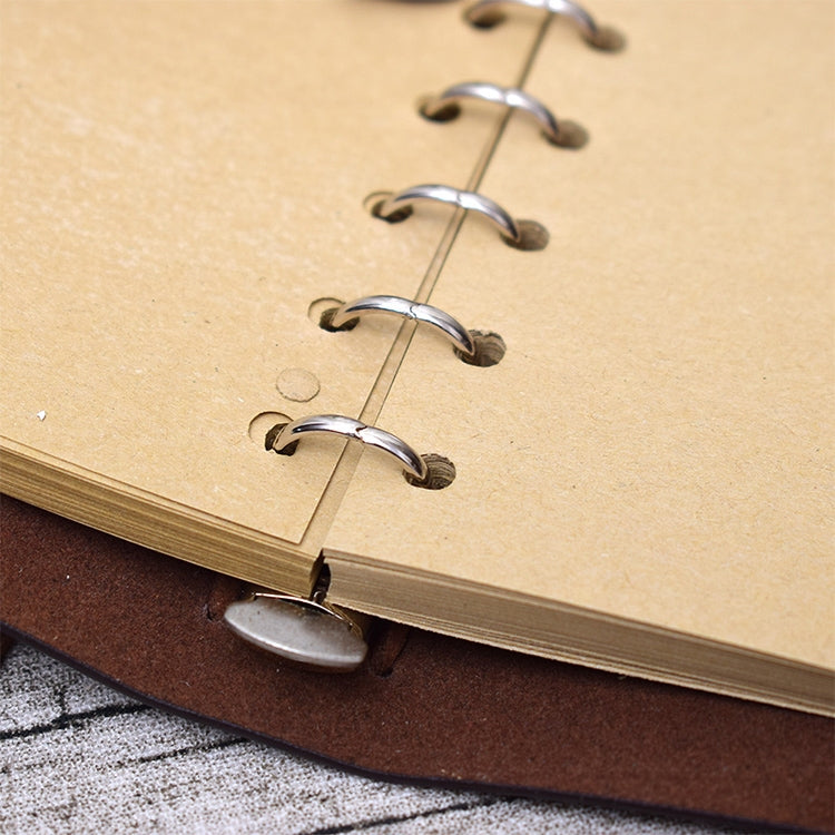 Spiral Notebook Diary Notepad Vintage Pirate Anchors PU Leather Stationery Gift Traveler Journal, S, L