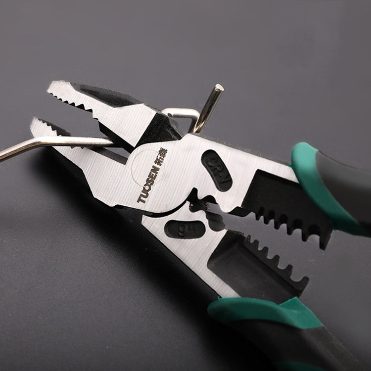 TUOSEN Multifunctional Crimping and Stripping Labor Saving Flat Pliers Vise Manual Wire Cutters, 14339 6 Inch, 14346 6 Inch, 10942 8 Inch, 10959 9 Inch, 11116 9 Inch