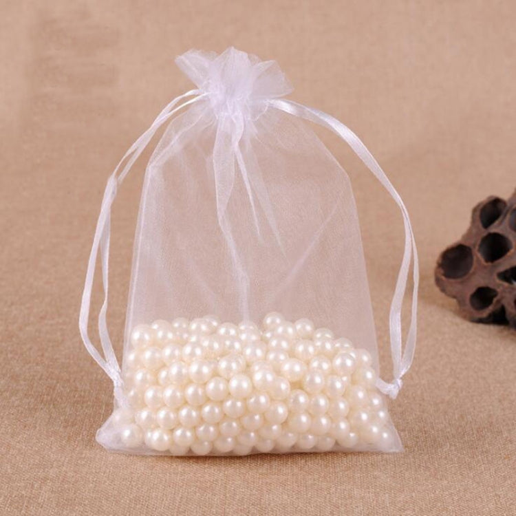 100 PCS Gift Bags Jewelry Organza Bag Wedding Birthday Party Drawable Pouches, 7X9cm