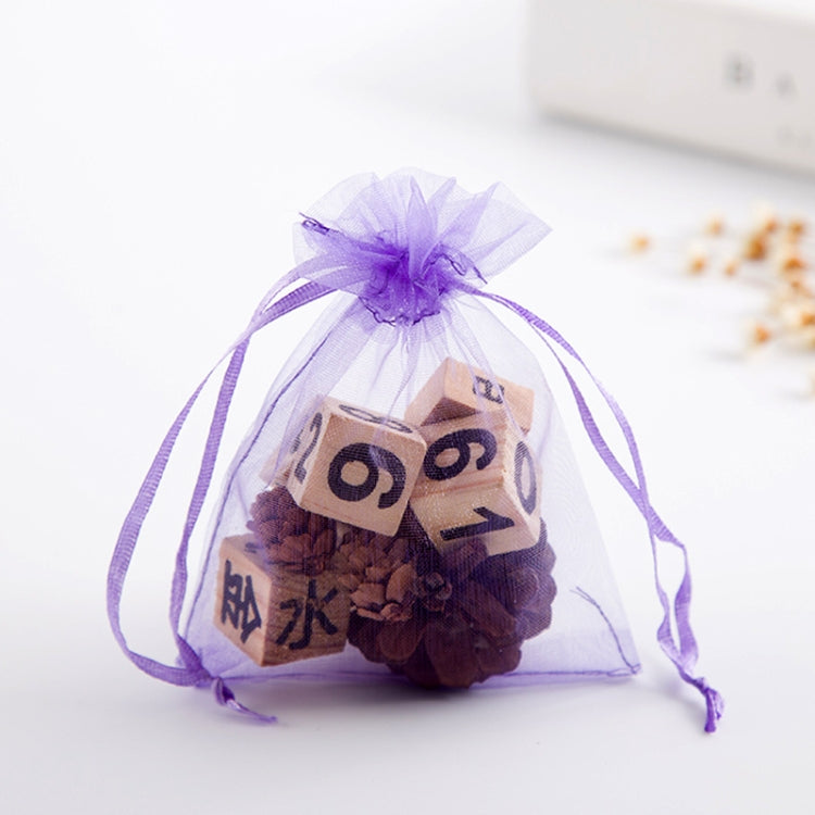 100 PCS Gift Bags Jewelry Organza Bag Wedding Birthday Party Drawable Pouches, 20x30cm