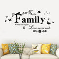 Family English Letter Creative Living Room Porch Decoration Background Wall Stickers, Family English Letter