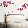 Creative PVC Magnolia DecalsWallpaper Removable DIY Art Home Decoration, Magnolia