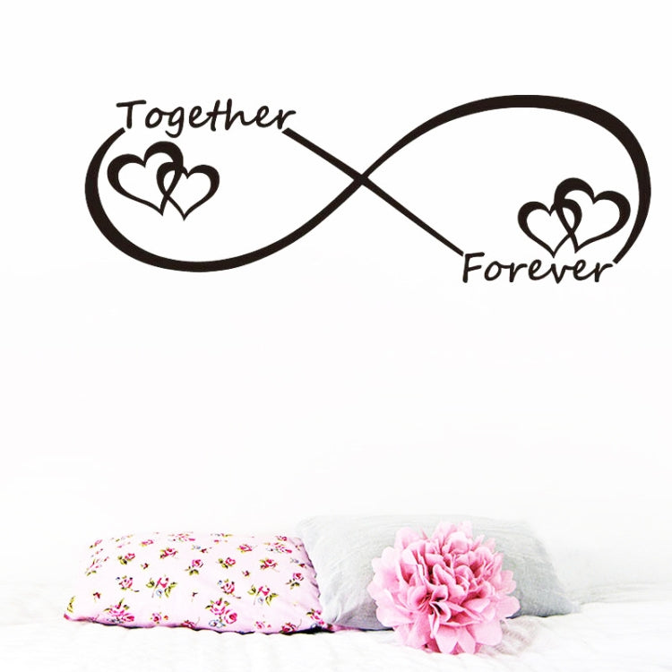 Together Forever English Letter Bedroom Carved Wall Sticker, Together Forever