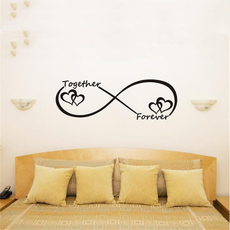 Together Forever English Letter Bedroom Carved Wall Sticker, Together Forever
