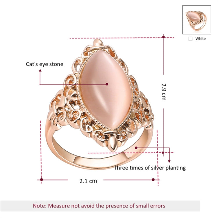 Women Vintage Ethnic Style Waterdrops Opal Oval Ring, 6, 8, 9