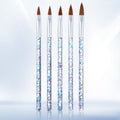 5pcs /Set Nail Crystal Brush Sculpting Pen Painting And Sculpting Nail Salon Tools