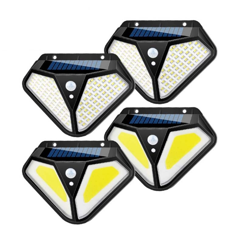 Solar Wall Lamp Body Induction Garden Lamp Villa Waterproof Outdoor Lighting Street Lamp, 102 LED