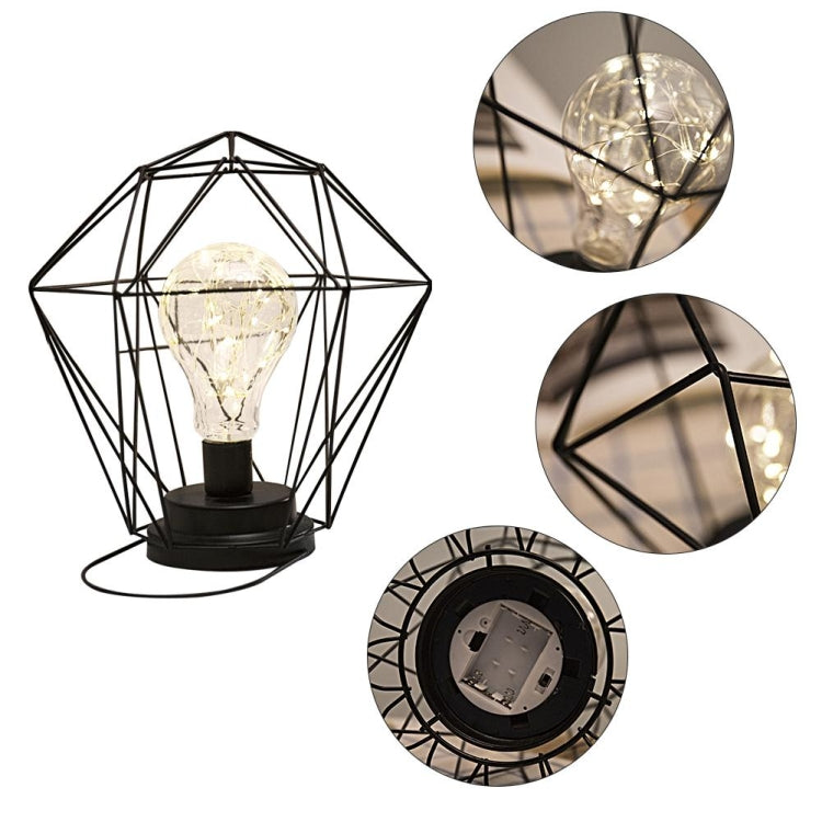 Minimalist Copper Lamp Bedroom Home Wrought Iron Table Lamp, Portable, 7-Word, USB