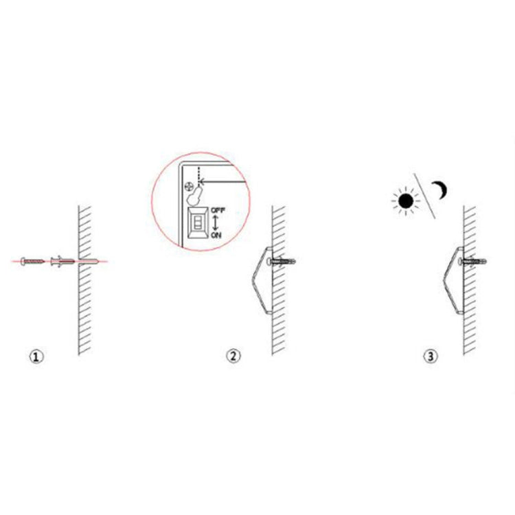 6 LEDs Solar Power IP55 Waterproof Light Sensor Wall Light Deck Lights, White light, Warm Light