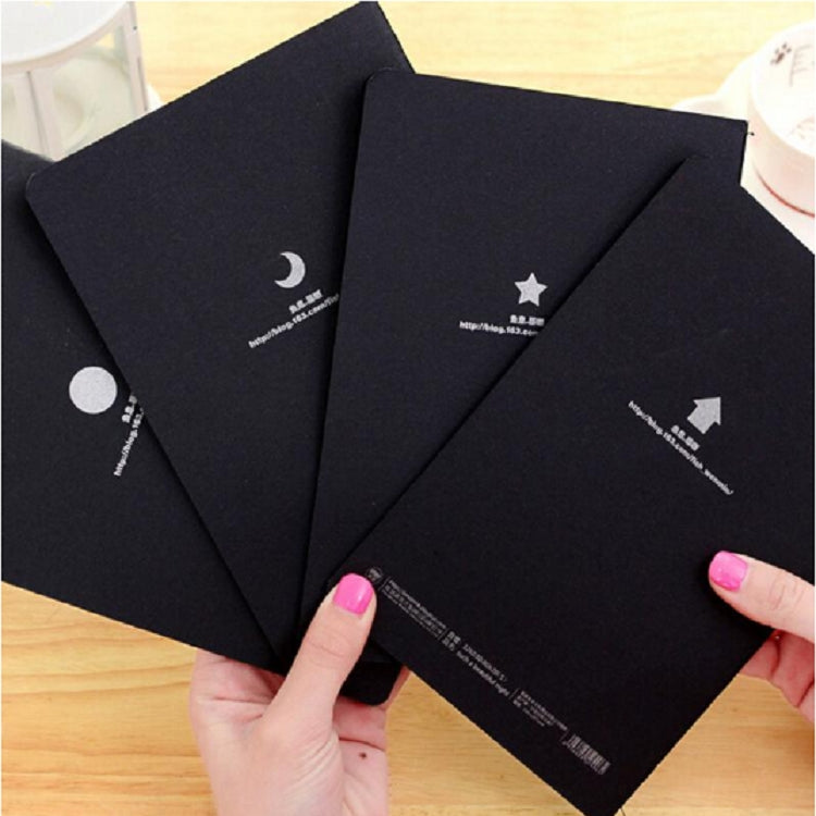 Sketchbook Diary Drawing Painting Graffiti Soft Cover Black Paper Sketch Book Notebook Office School Supplies Gift, S 56K, M 32K, L 16K