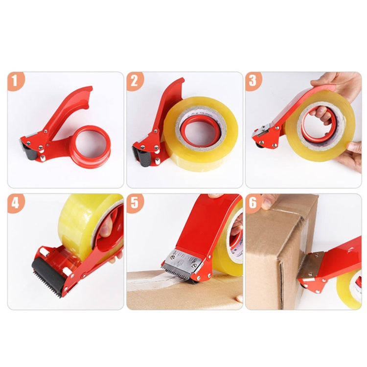 Carton Baler Device Cutter Sealing Machine Tape Dispenser Sealer Holder, 2-inch iron cutter (48mm), 2.5 inch iron cutter (60mm)